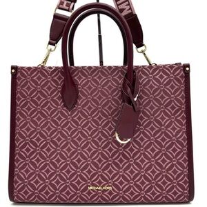 Michael Kors Medium Mirella Tote Bag Ox Blood Multi